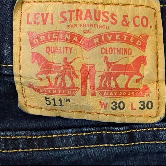 Levi's Men's 511 Slim Fit Flex Jeans Size 30x30 Color: Meyers Crescent - Picture 13 of 14